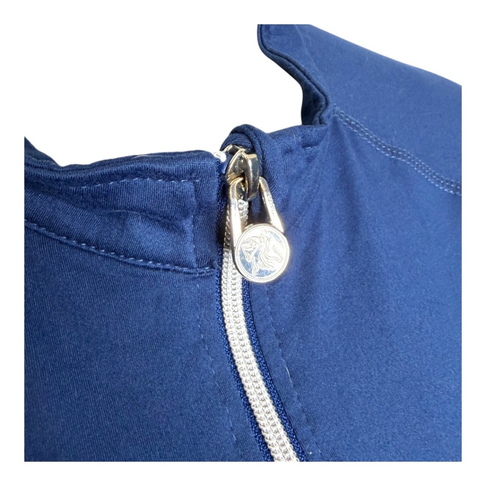 Blue Tempo Long Sleeve Shirt 1/4 Zip At Neck - Picture 5 of 9